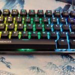 Havit KB512L "Gamenote" keyboard displaying rainbow LED lighting.