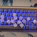 Mengmoda Keyboard with Zealio Clickiez switches on Top